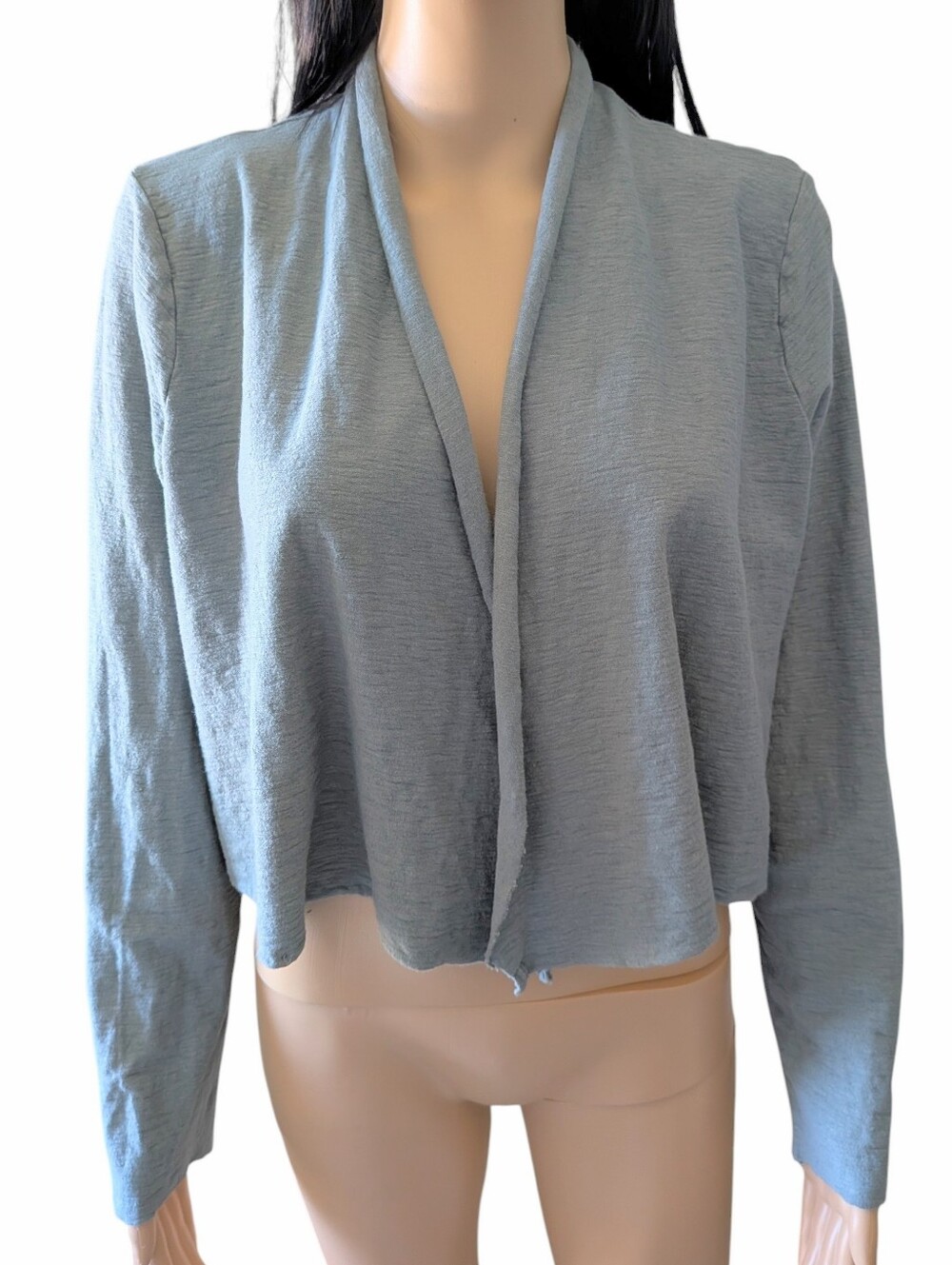 Cut Loose Gray Cardigan Linen Blend